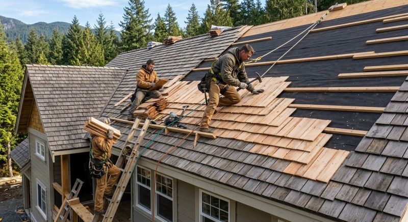 Cedar Roof Installation in Nederland, CO