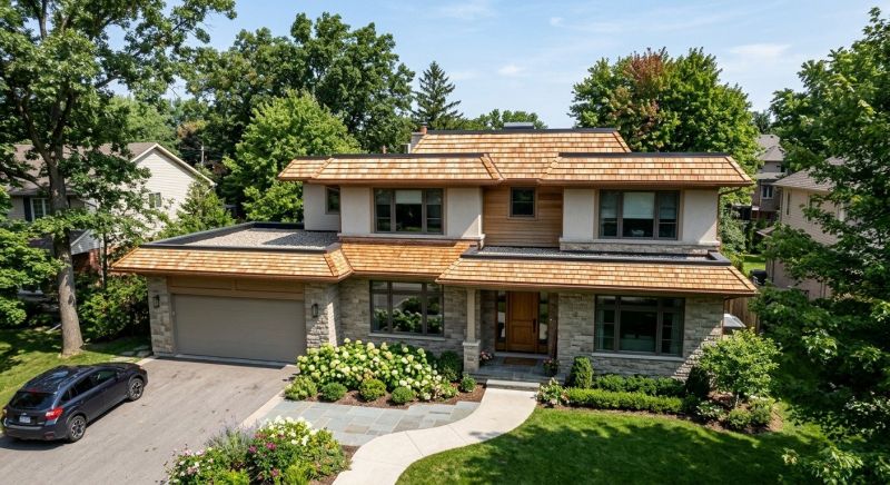 Cedar Shake Roof Construction in Nederland, CO