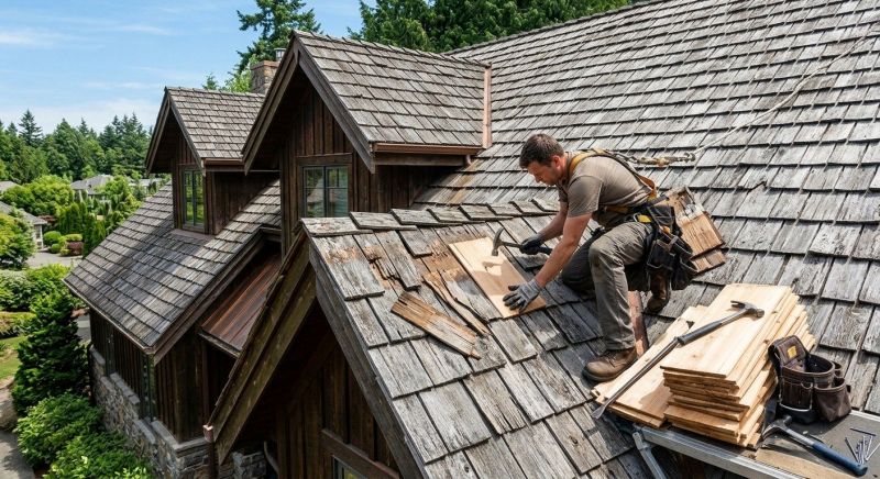 Cedar Shake Roof Repair in Louisville, CO