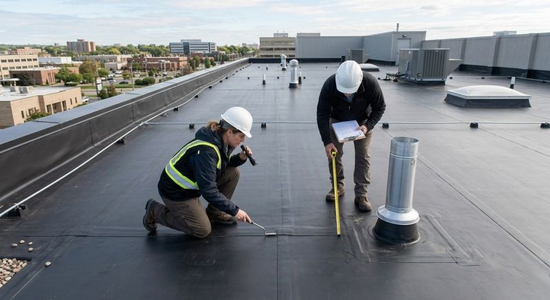 Flat Roof Inspection in Lafayette, CO