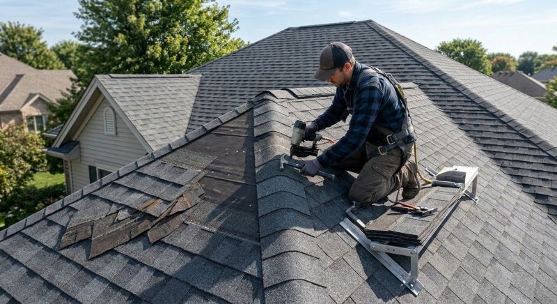 Hip Roof Shingle Repair in Lafayette, CO