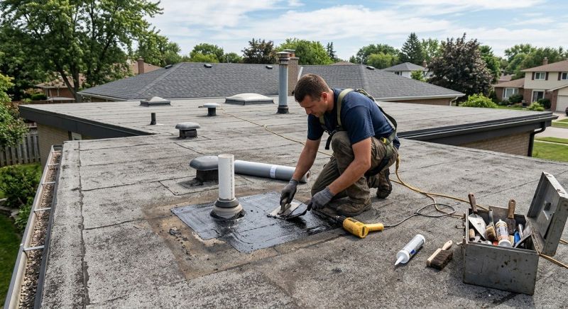 Rubber Roof Repair in Louisville, CO