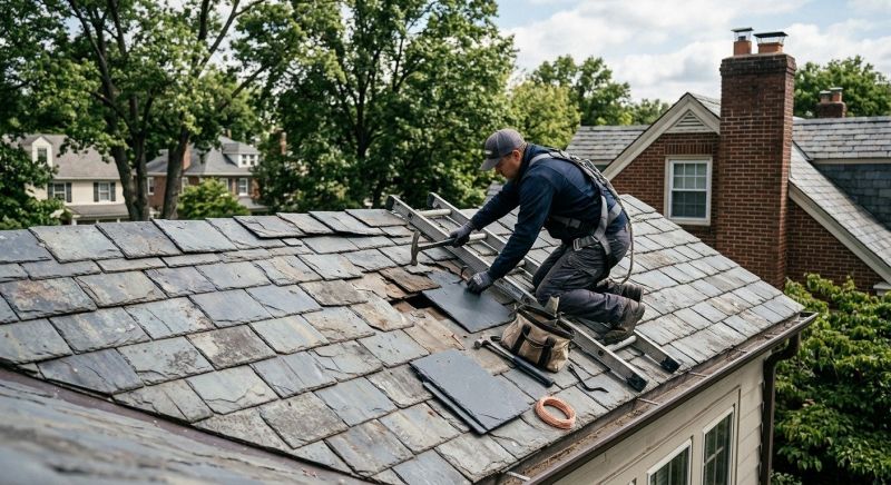 Slate Shingle Replacement in Lafayette, CO