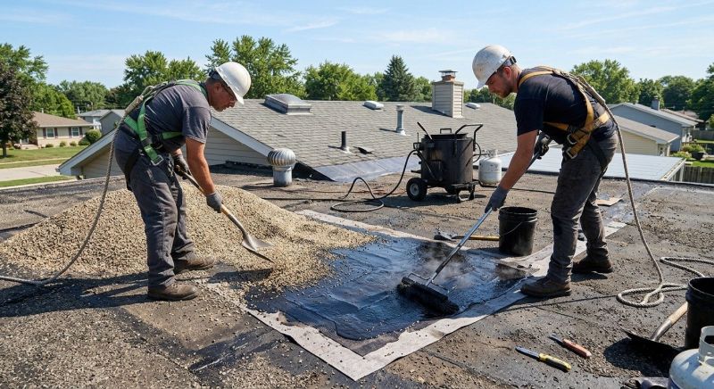 Tar And Gravel Roof Repair in Denver County, CO