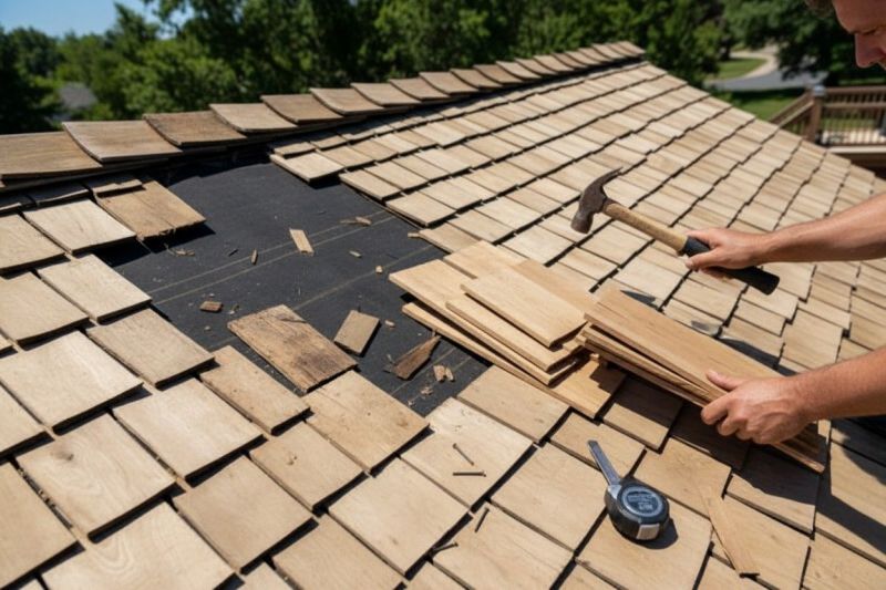 Wood Shake Roof Repair in Broomfield, CO